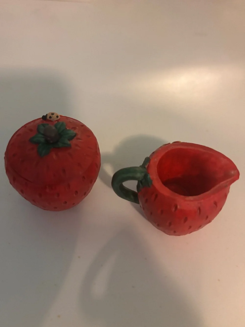 Miniature Strawberry Tea Set